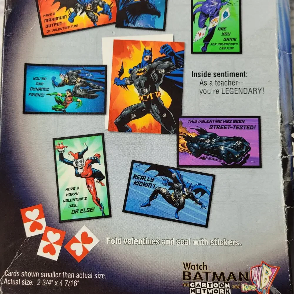 Vintage Unopened Batman Hallmark Valentines BOX HAS ISSUES